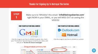 Betrayal Series Affiliate Program - Thanks - Betrayal Series Relaunch