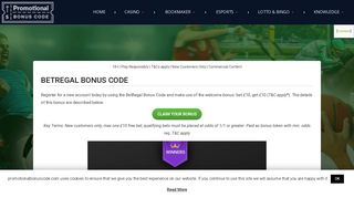 BetRegal Bonus Code | Bet £20, Get £20 | February 2019