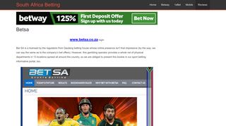 Betsa Account Application - Soccer Fixture Download and Results
