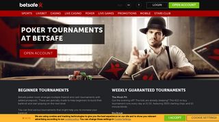 Play cash games with Betsafe's Poker