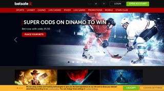 Betsafe has you covered for Sports Bets, Poker and Casino
