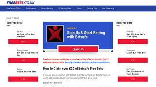 Betsafe - Sign up and start Betting | Freebets.co.uk