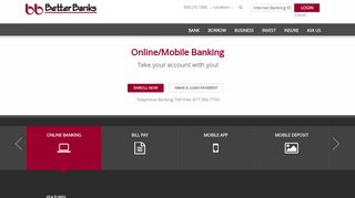 Online/Mobile Banking | Better Banks