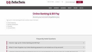 Online Banking & Bill Pay | Better Banks