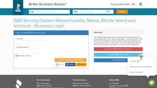 Business Login - Better Business Bureau