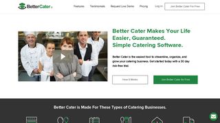 Better Cater | Simple Catering Software | Award-Winning | Free Trial