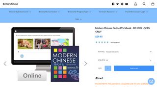Modern Chinese Online Workbook - SCHOOL ... - Better Chinese