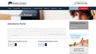 Introducer Portal - Better Choice Home Loans