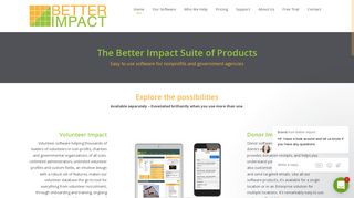 Better Impact - Volunteer, Client, Member, Donor Software - Better ...