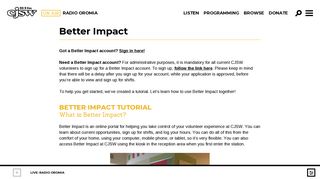 Better Impact – CJSW