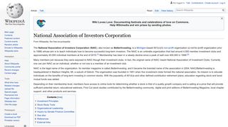 National Association of Investors Corporation - Wikipedia