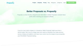 Proposal Software Alternative To Better Proposals | Proposify