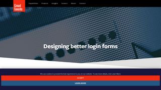 Designing better login forms - Crowd Favorite