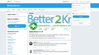 #better2know hashtag on Twitter