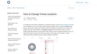 How to change Virtual Locations – Betternet