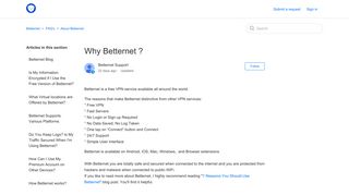 Why Betternet ? – Betternet