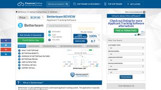 Betterteam Reviews: Overview, Pricing and Features