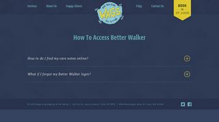 FAQs - Wags Walkers