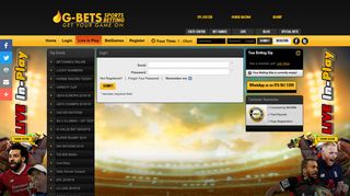 Login Failed Betting | Get your Game On | No FICA | Online Sports ...