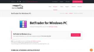 BetTrader software download for Windows PC - RacingTraders