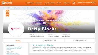 23 Customer Reviews & Customer References of Betty Blocks ...