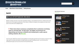 BetUS - Sports Gambling Websites