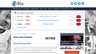 BetUS Sign Up Bonus and Promotions For 2019 - Be A Better Bettor