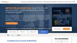 BetVictor Account Login Problems? - Here's What to Do - Betting Bonus