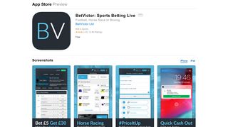 Betvictor: Sports Betting Live on the App Store - iTunes - Apple