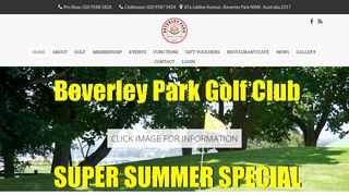 Beverley Park Golf Club: Home