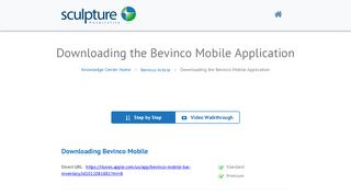 Downloading the Bevinco Mobile Application - Sculpture Hospitality