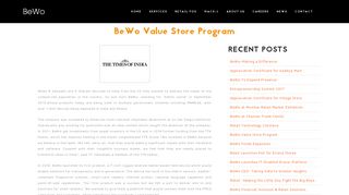 BeWo Value Store Program - BeWo Technologies | Last-Mile ...