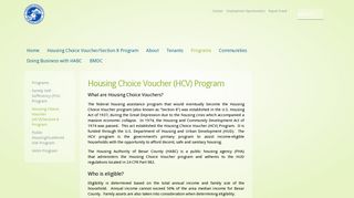 Housing Choice Voucher/Section 8 - Housing Authority of Bexar County