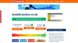 Bexhill.anchor.co.uk - Scamadviser.com