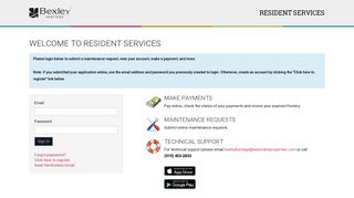 Login to Bexley at Heritage Resident Services | Bexley at Heritage