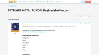 BEYBLADE METAL FUSION: Beybladebattles.com - World Beyblade ...
