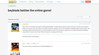 beyblade battles the online game! - World Beyblade Organization