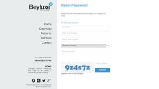 Reset Password - Beyluxe Messenger