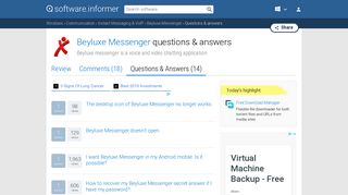 Beyluxe Messenger: Questions and Answers - Software Informer