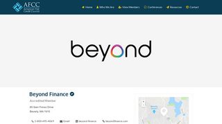 Beyond Finance | AFCC Member - American Fair Credit Council