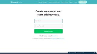 Create an account and start pricing today. - Beyond Pricing