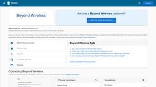 Beyond Wireless: Login, Bill Pay, Customer Service and Care Sign-In