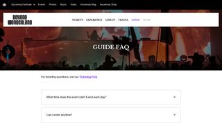 Guide FAQ – Beyond Wonderland SoCal 2019