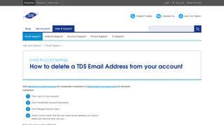 Account Setup | Deleting Email Address |TDS - TDS Telecom