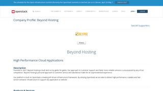 Beyond Hosting - OpenStack