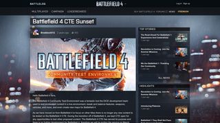 Battlefield 4 CTE Sunset - News - Battlelog / Battlefield 4