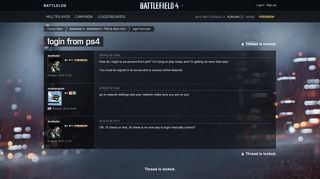 login from ps4 - Forums - Battlelog / Battlefield 4