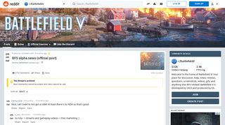 BF5 alpha news (official post) : BattlefieldV - Reddit