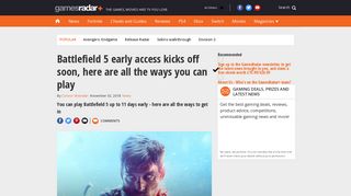Battlefield 5 early access kicks off soon, here are all the ways you can ...