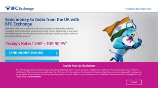 Send money to India from the UK with BFC | BFC Exchange